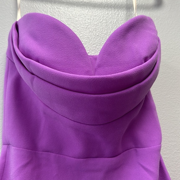 Darcy strapless crêpe midi dress - Picture 3 of 5